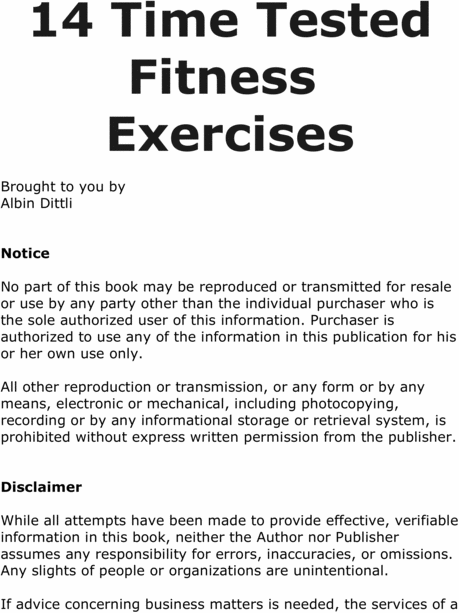 Product picture 14 time tested fitness exercise